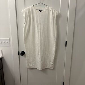 Express Cotton Blend Dress with Shoulder Pads SZ L NWT